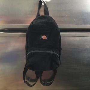 DICKIES black corduroy mini backpack